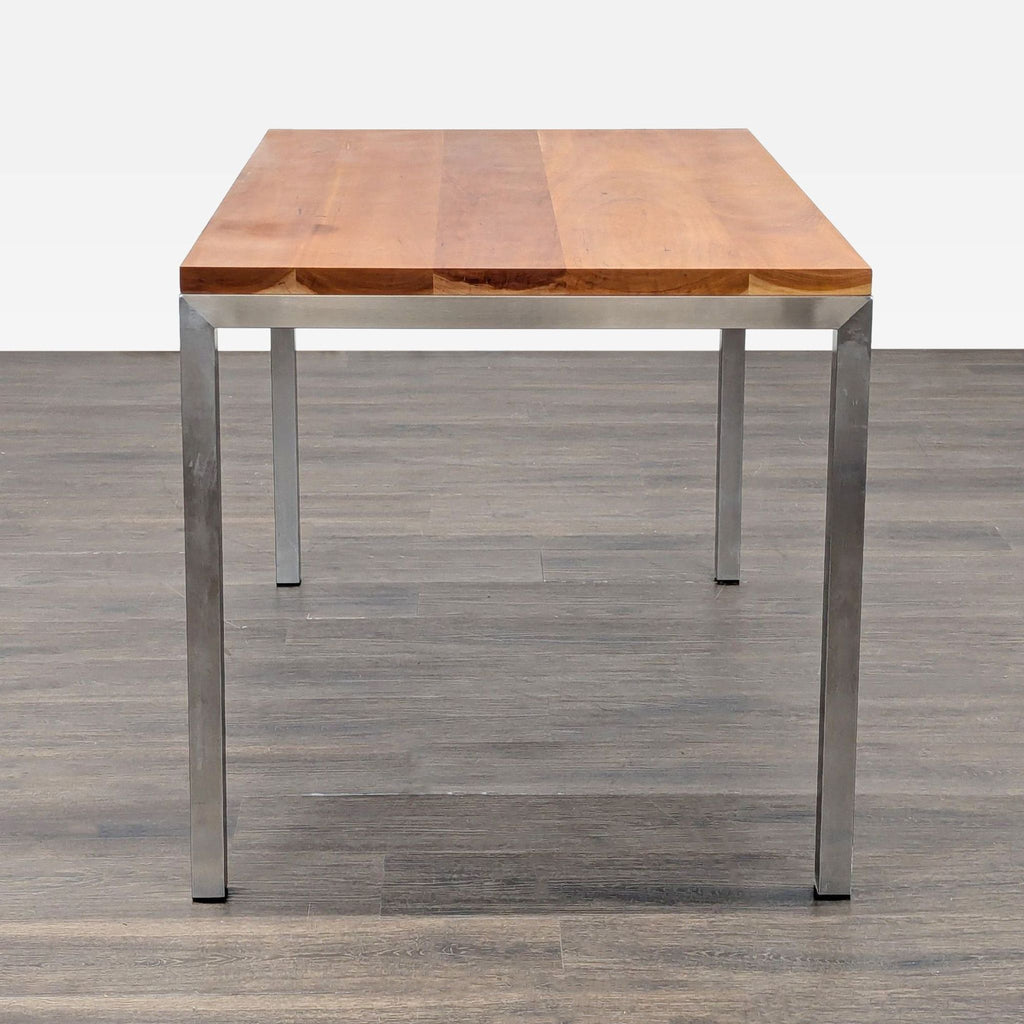 Wood Top Parsons Dining Table