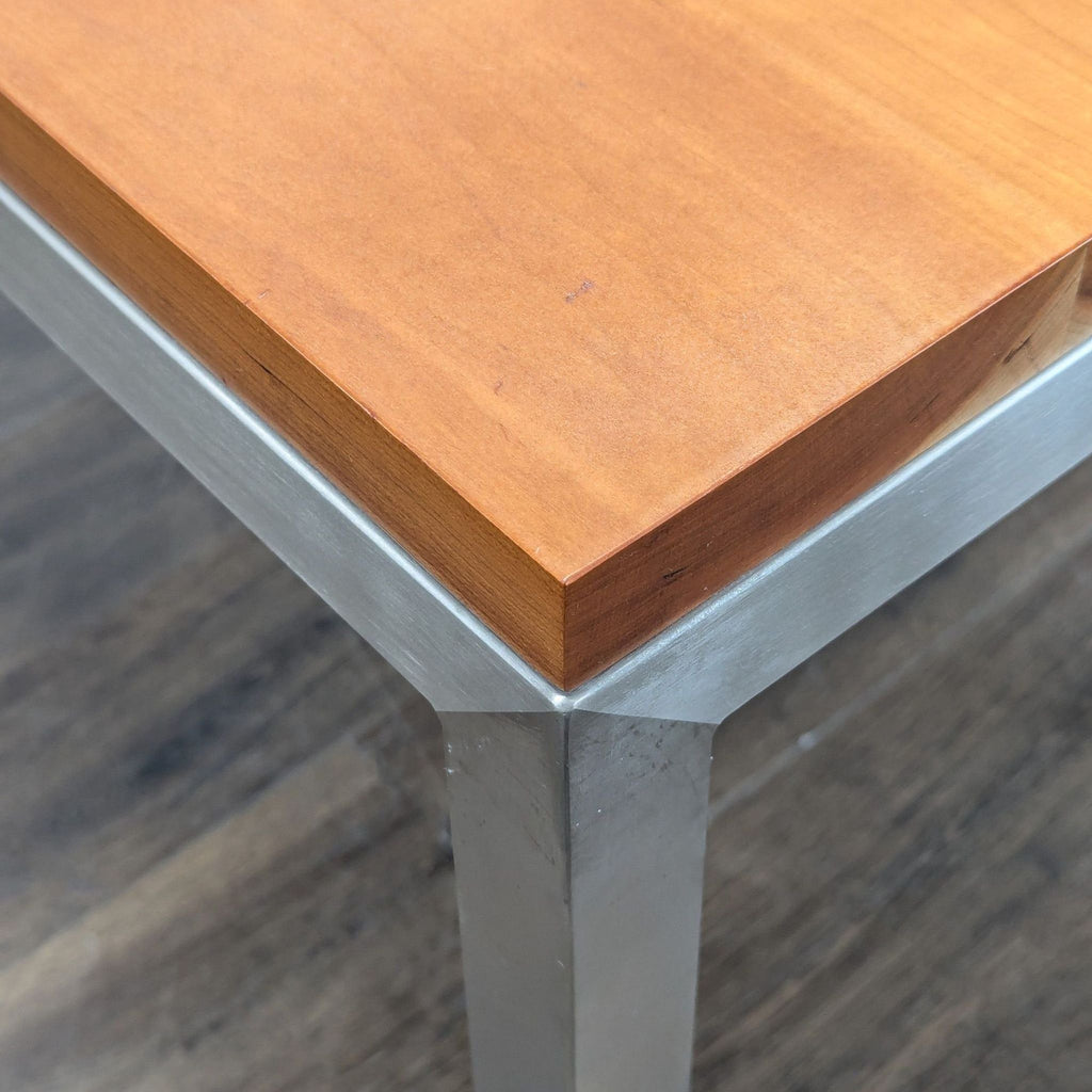 Wood Top Parsons Dining Table