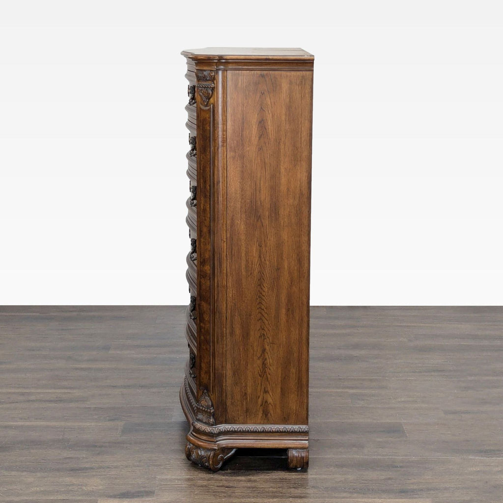 Drexel Heritage Traditional 6-Drawer Wood Dresser with Ornate Detailing