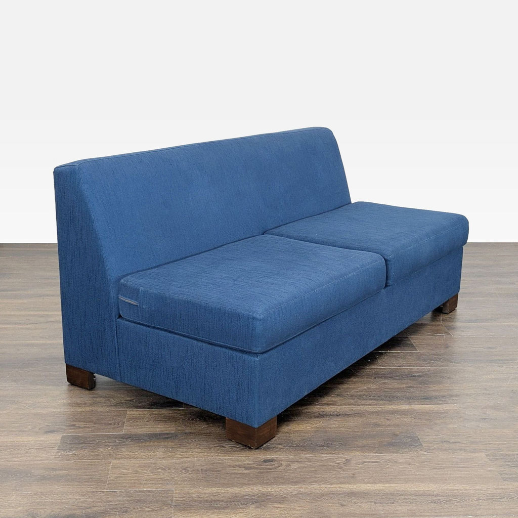 Viesso Blue Sleeper Sofa with Pull-Out Bed