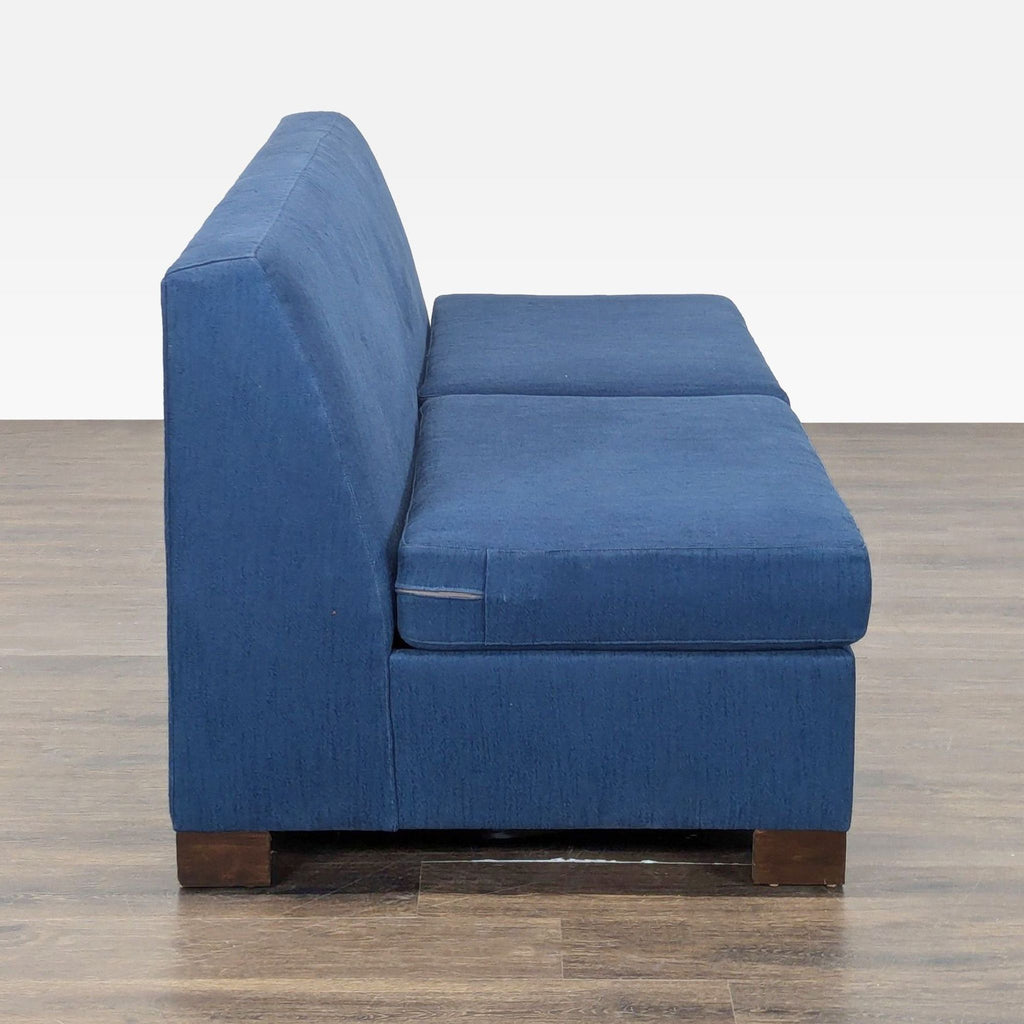 Viesso Blue Sleeper Sofa with Pull-Out Bed