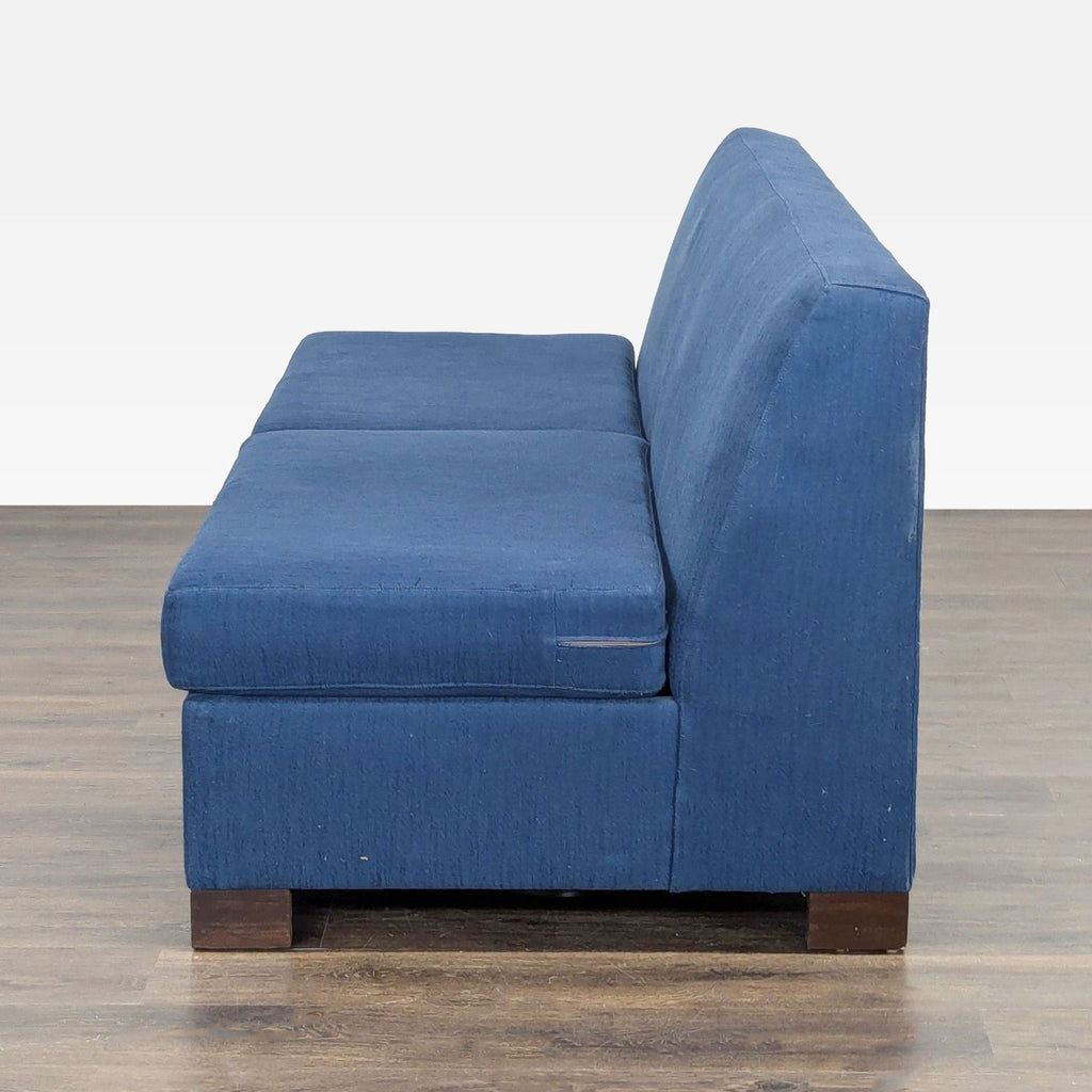 Viesso Blue Sleeper Sofa with Pull-Out Bed