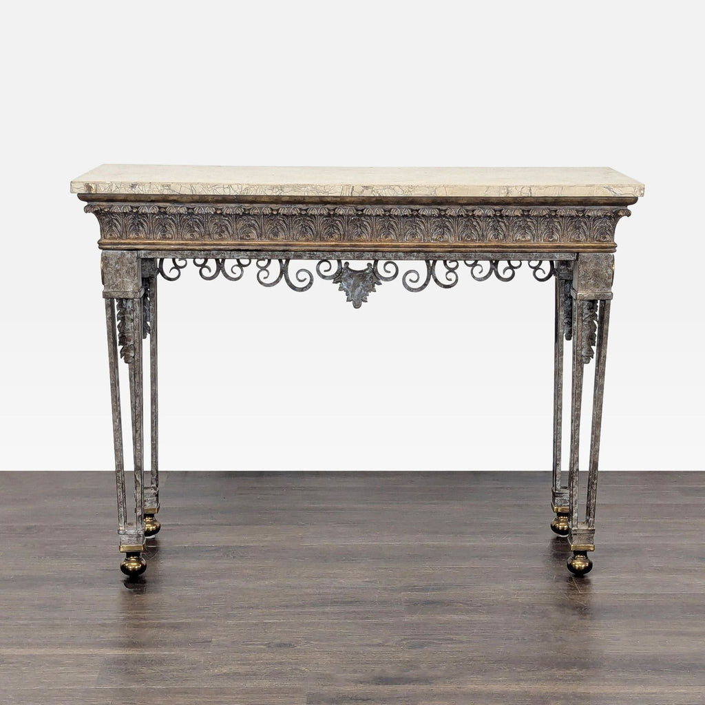 Maitland Smith Marble Top Console Table