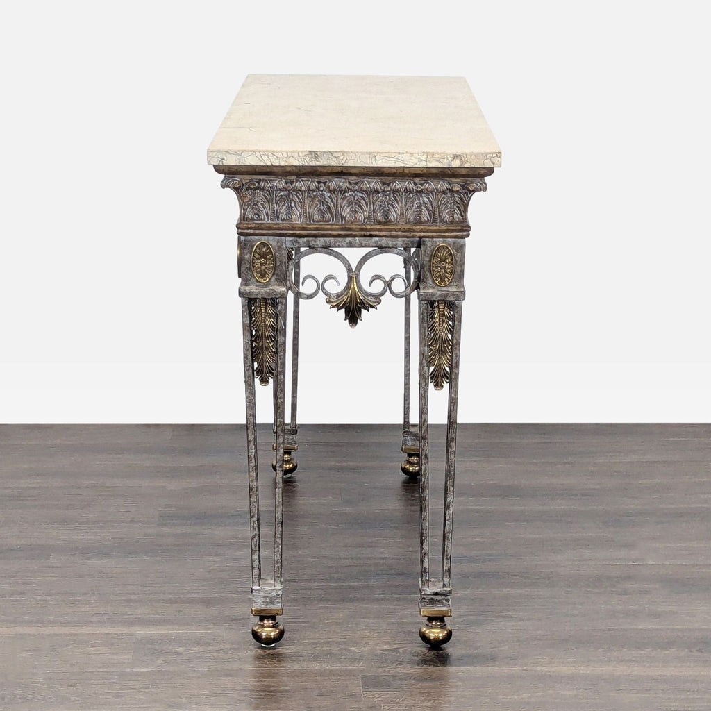 Maitland Smith Marble Top Console Table