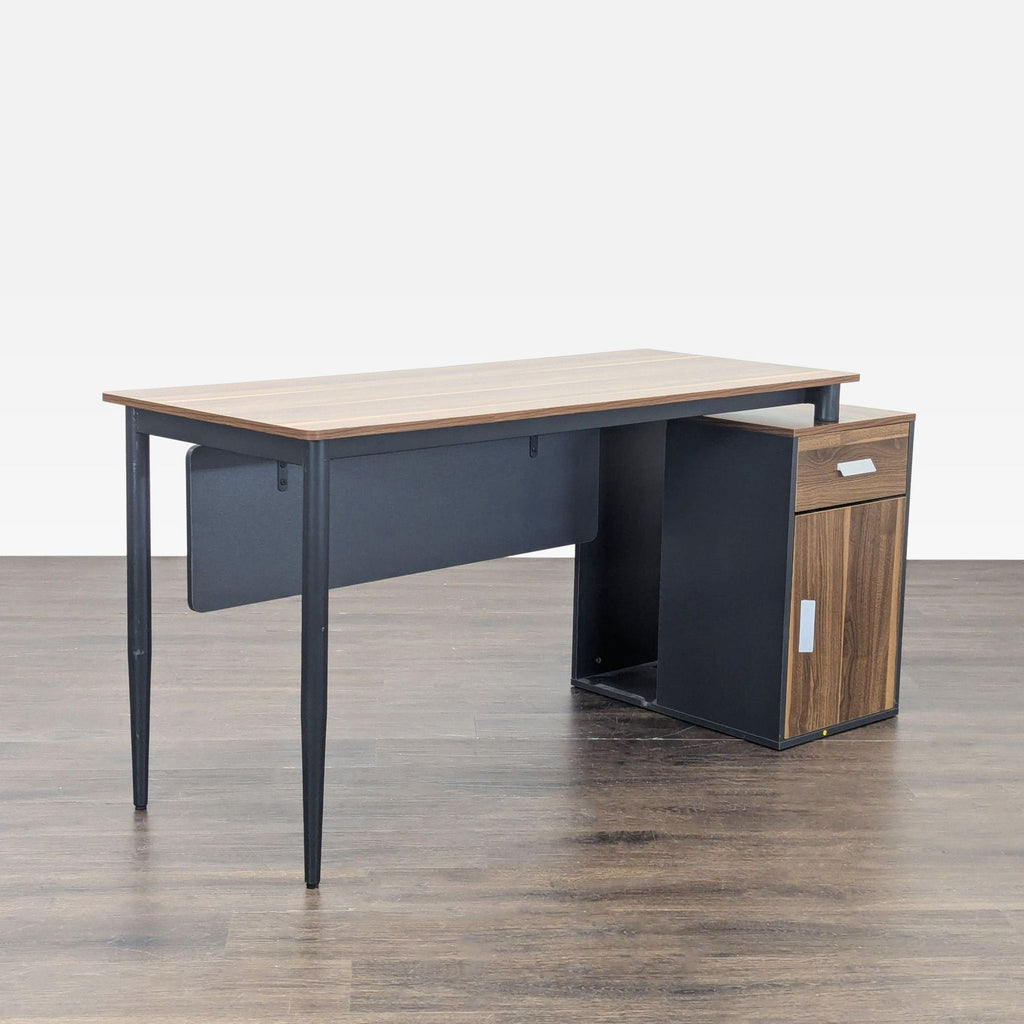 Tribesigns Hoga-C0151 Modern Desk with Drawer and Cabinet Storage