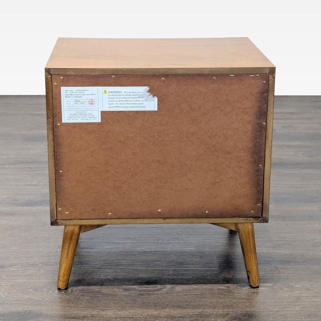 Najarian Furniture Two Drawer Mid-Century Nightstand
