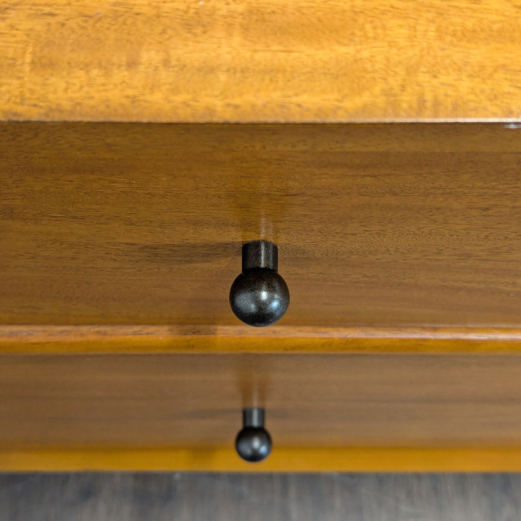 Najarian Furniture Two Drawer Mid-Century Nightstand