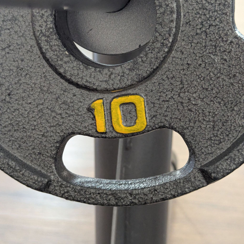 Gold's Gym Adjustable Weight Bench with Barbell and Weights