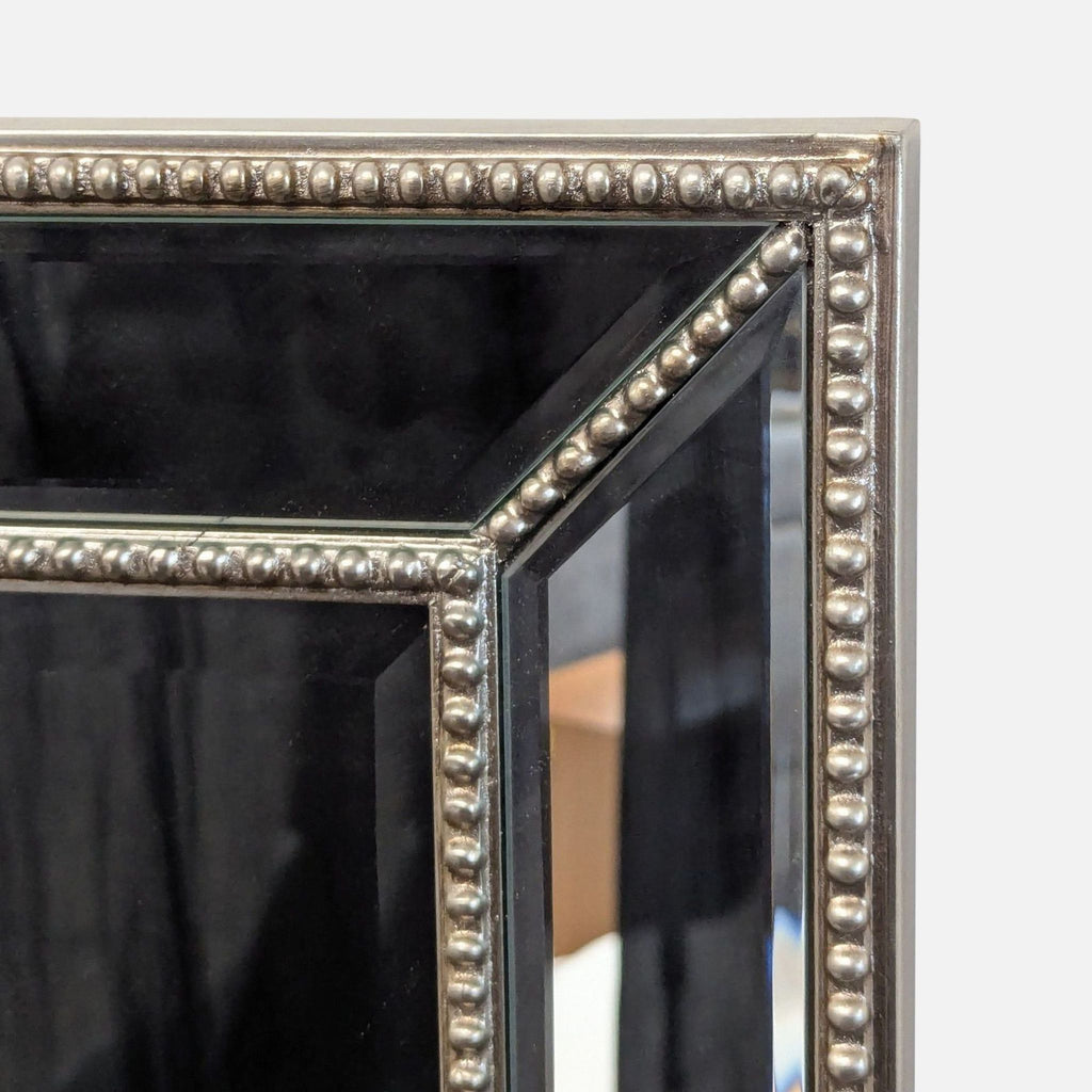 Mirror with Beaded and Beveled Mirror Frame