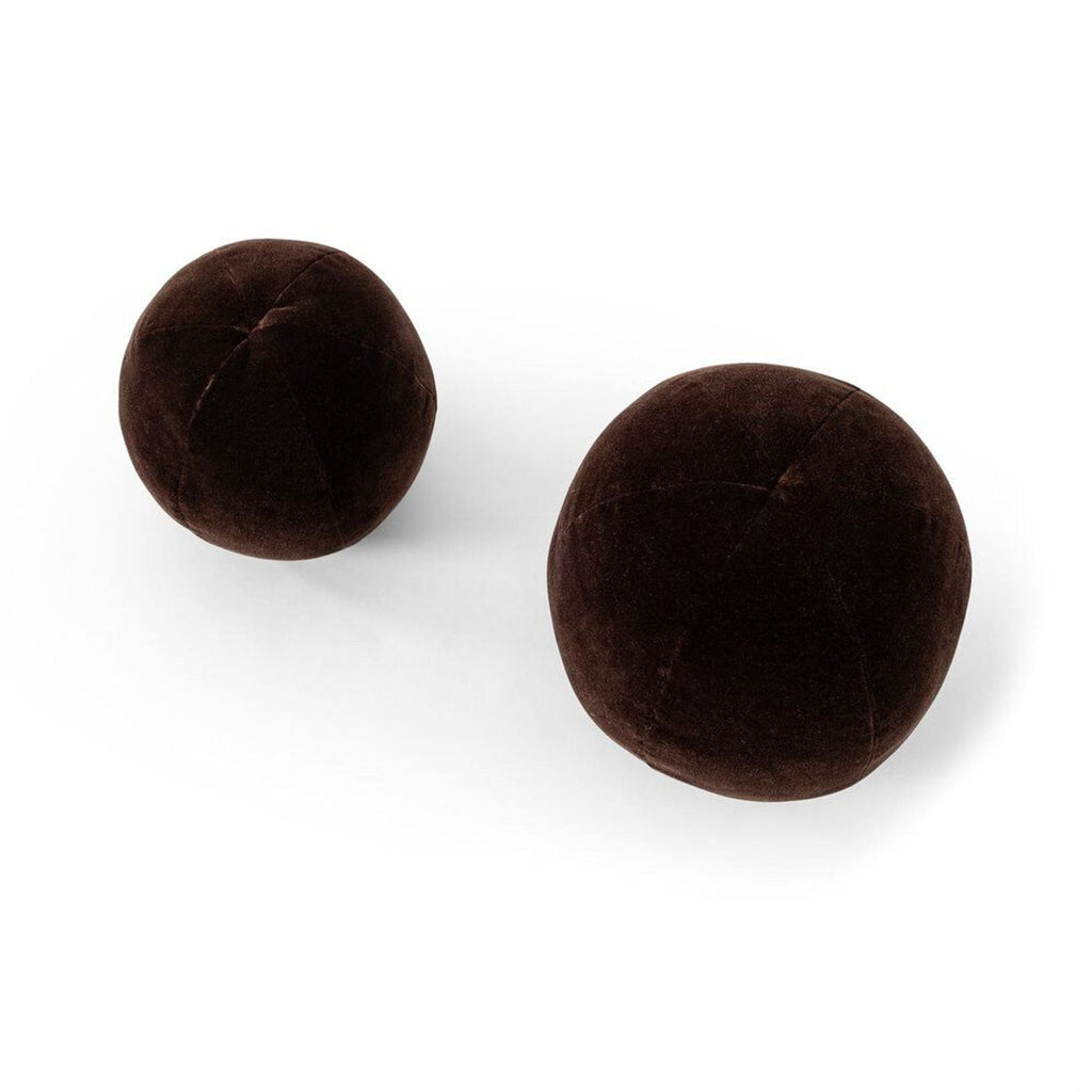 Four Hands Balle Brown Velvet Round Decorative Throw Pillow Set - Accepted Offer (70.15% discount)