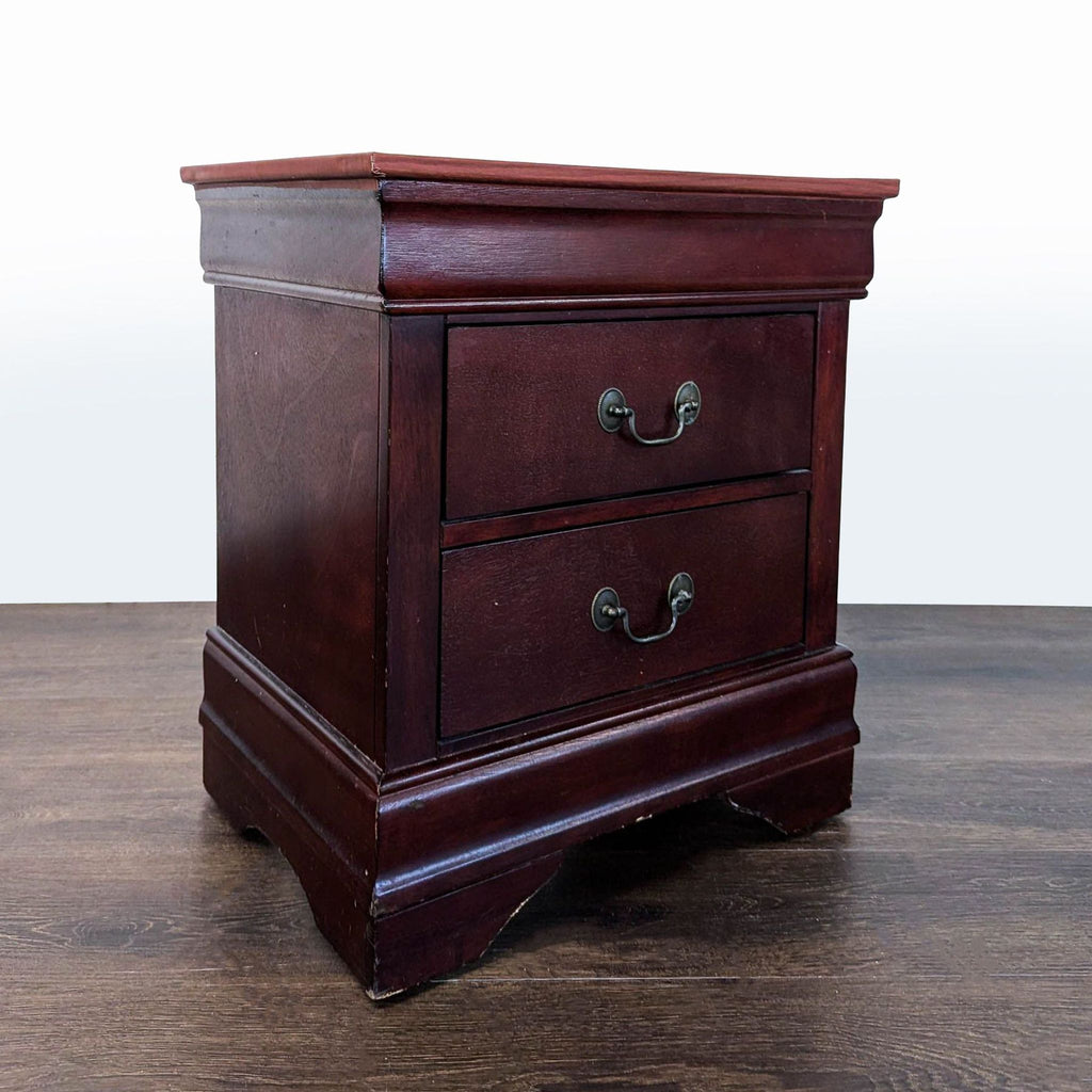 Matching nightstand set, compact end tables with storage, made for convenient bedside use.