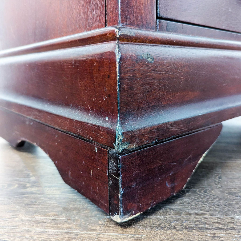 Two Drawer Wood Nightstand