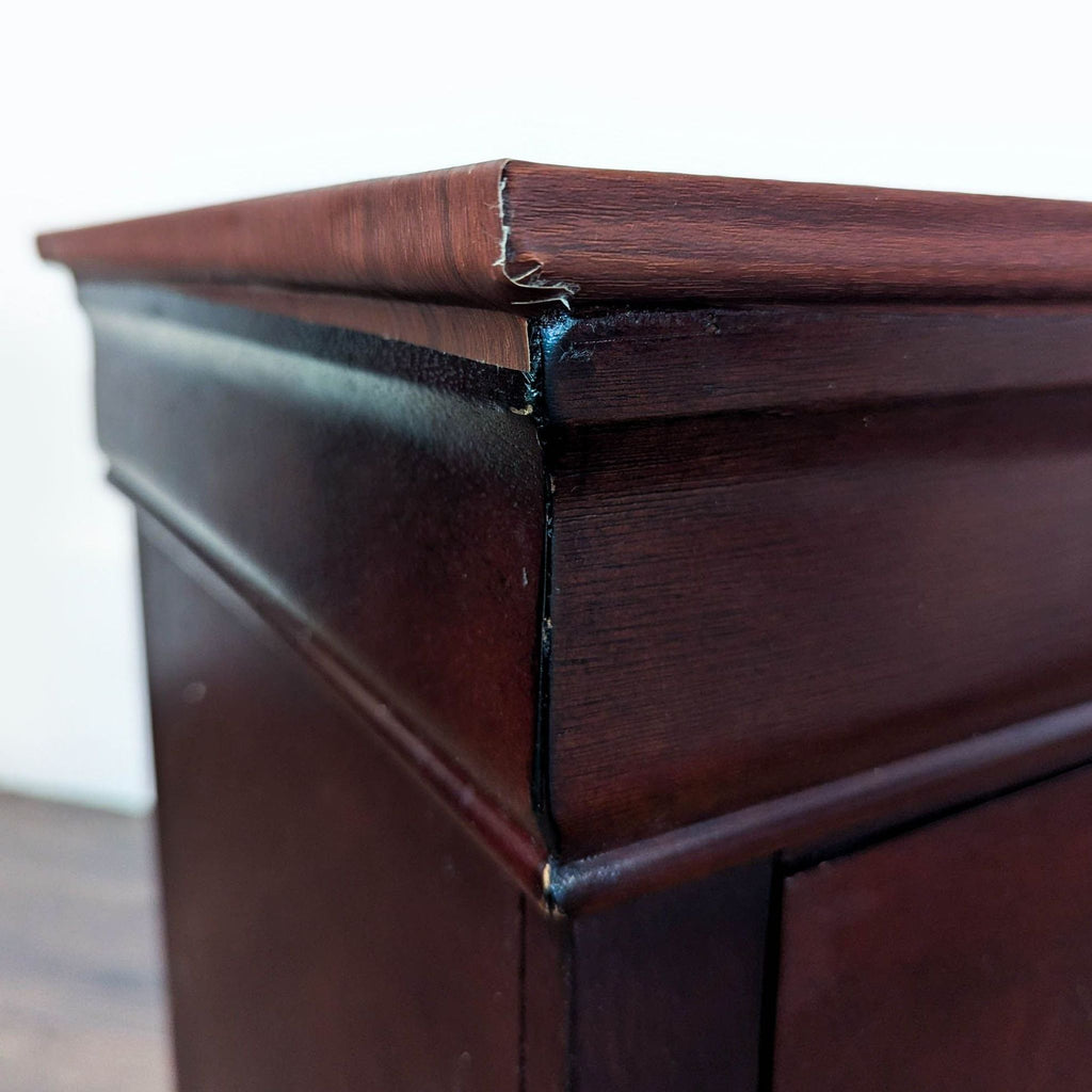 Two Drawer Wood Nightstand
