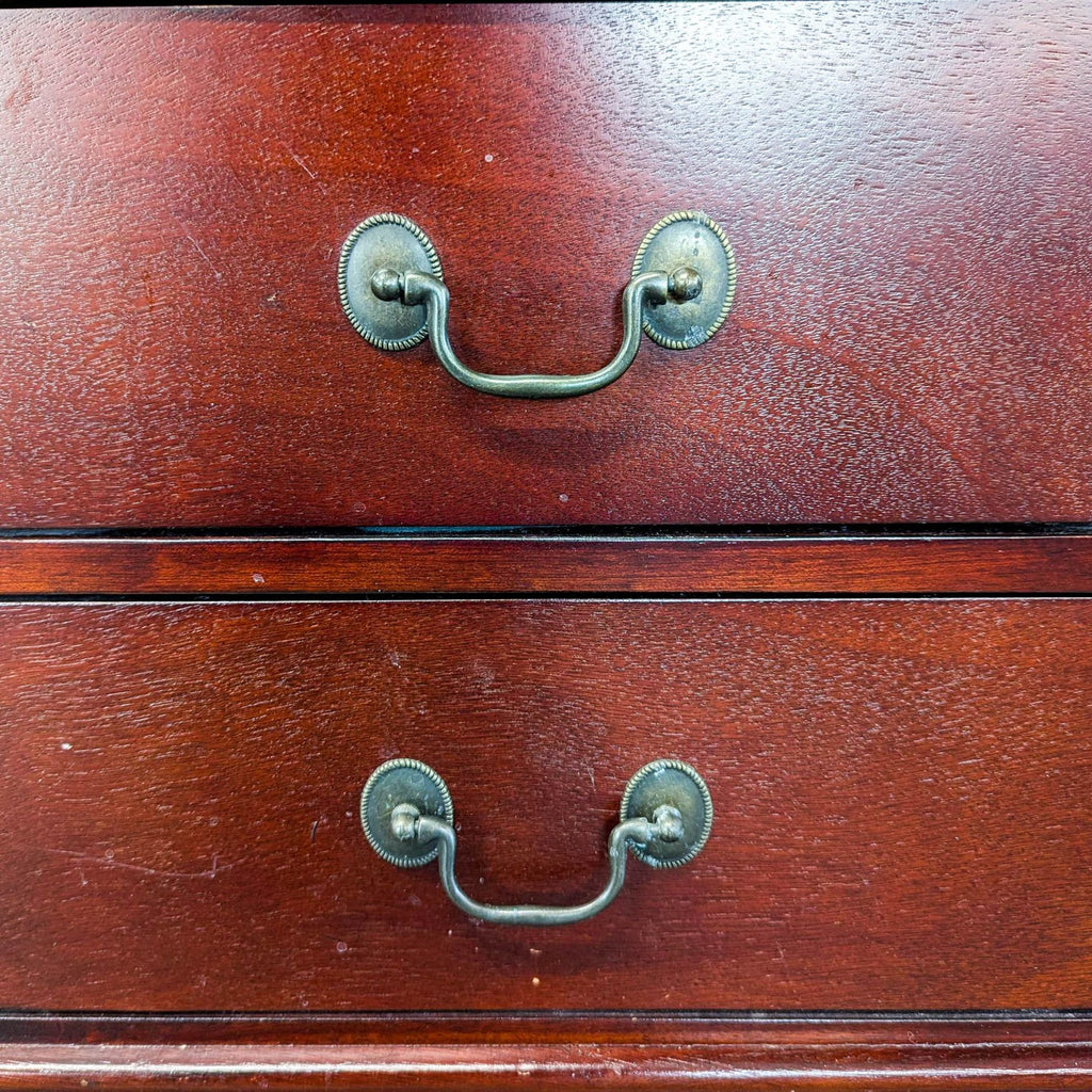 Two Drawer Wood Nightstand