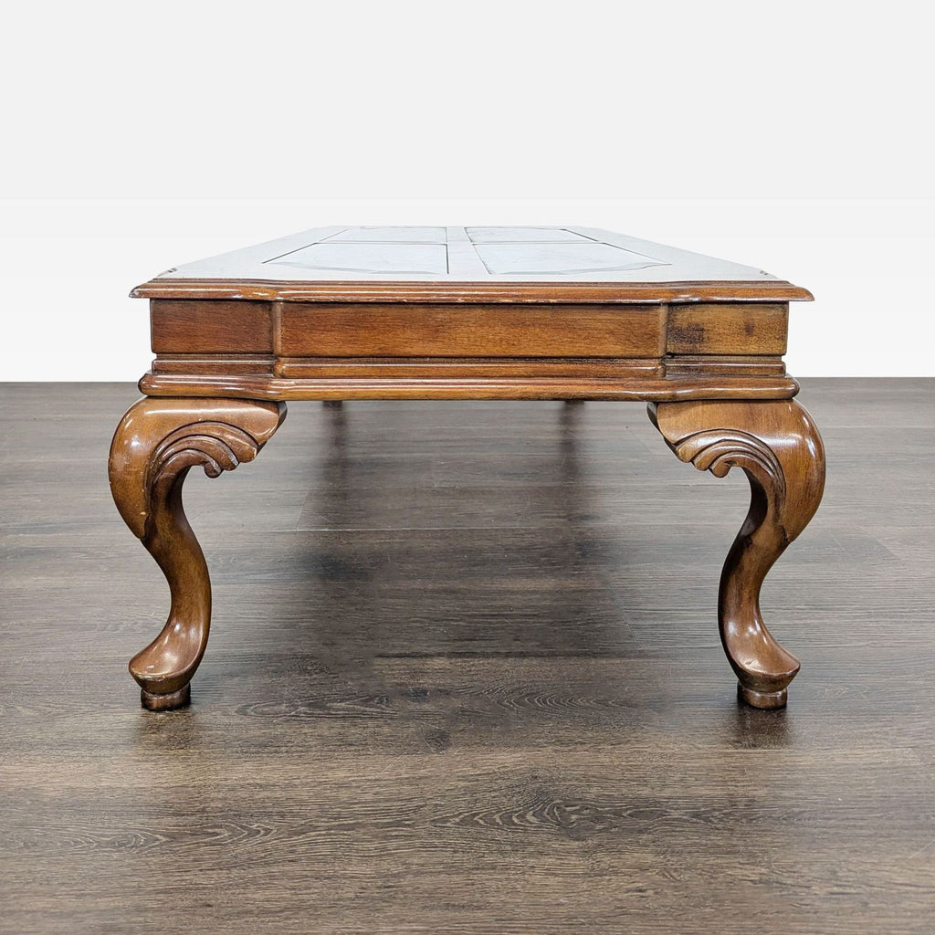 Carved Cherrywood Coffee Table