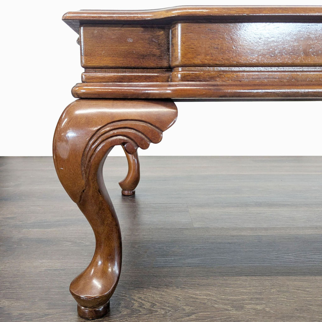 Carved Cherrywood Coffee Table