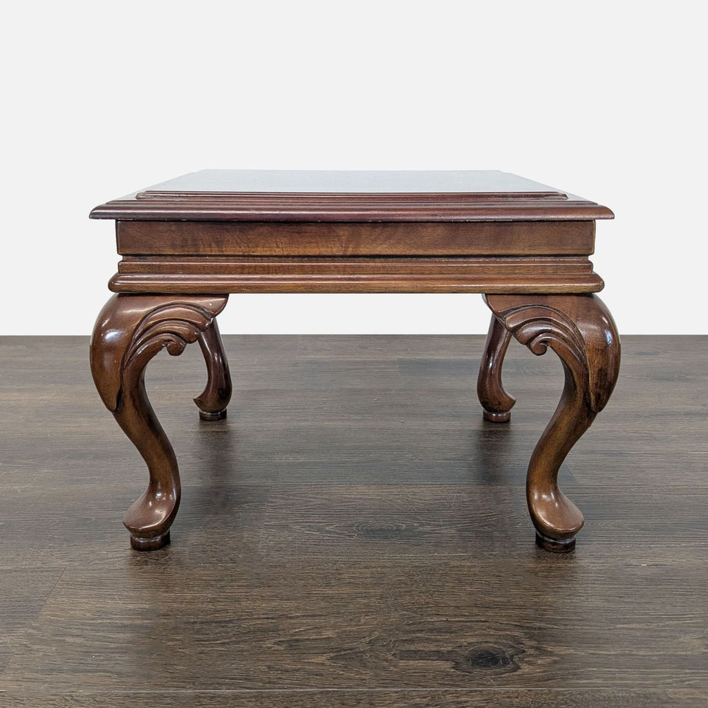Cherrywood Ottoman with Cushion