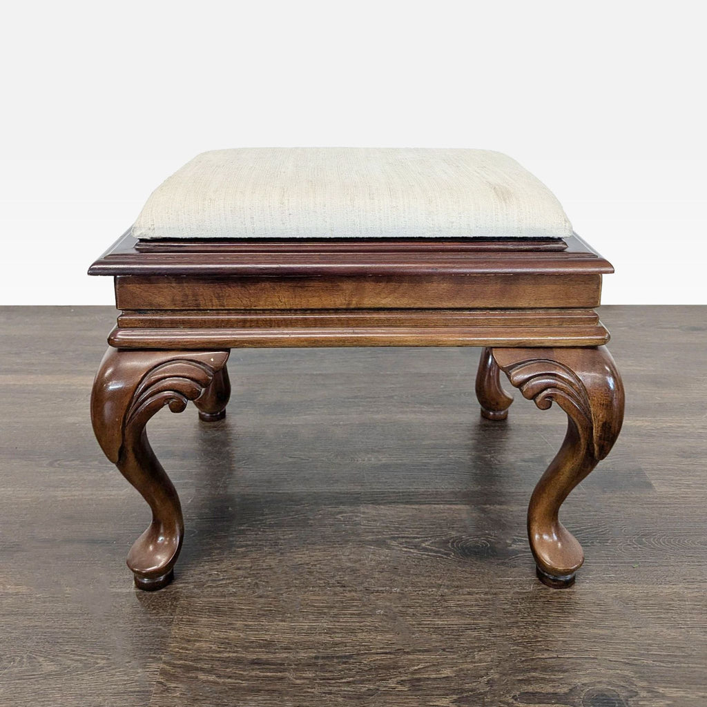 Cherrywood Ottoman with Cushion