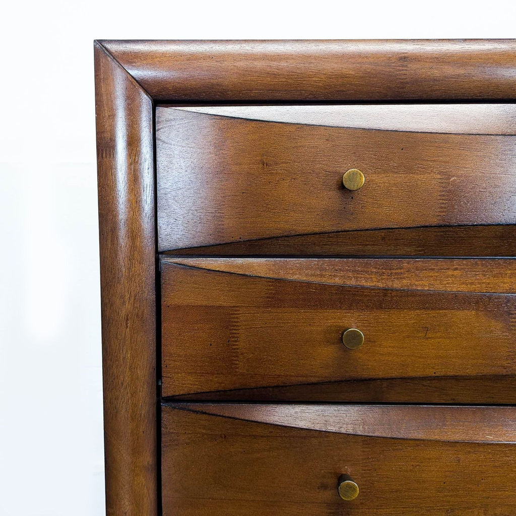 Coaster 6-Drawer Tall Wood Dresser in Walnut Finish