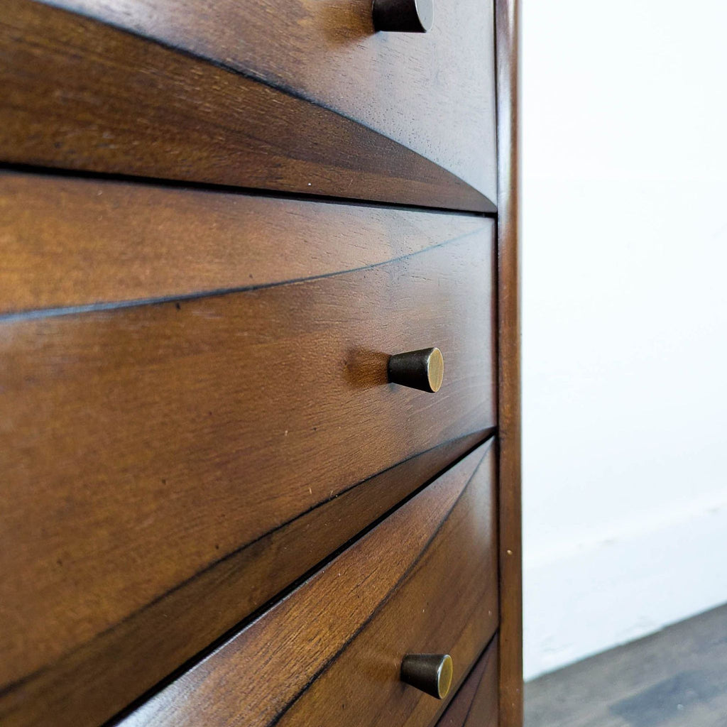 Coaster 6-Drawer Tall Wood Dresser in Walnut Finish