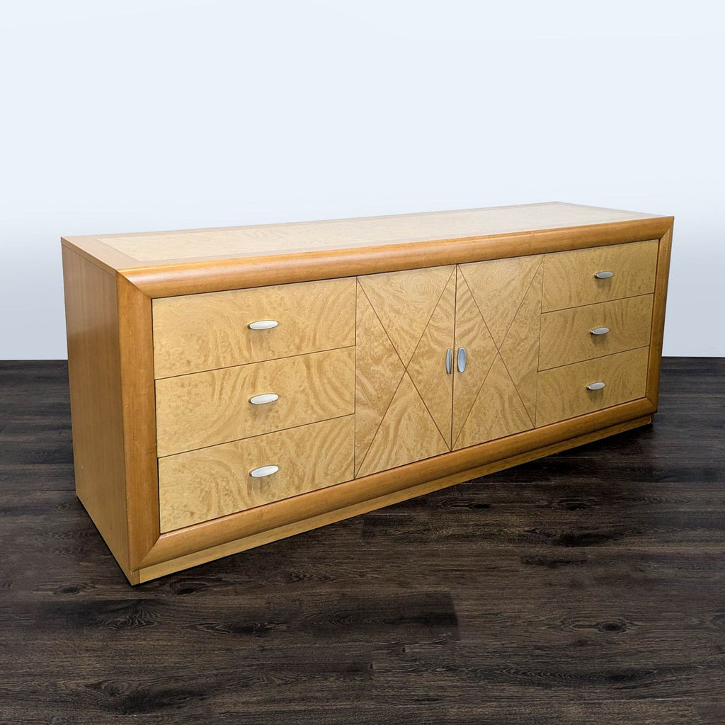 Contemporary dresser by Calligaris with multiple storage options, sturdy build, and elegant modern design in wood.