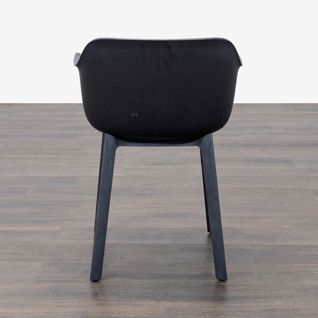 Set of 6 Resol Black Plastic Outdoor Armchairs – Modern and Durable
