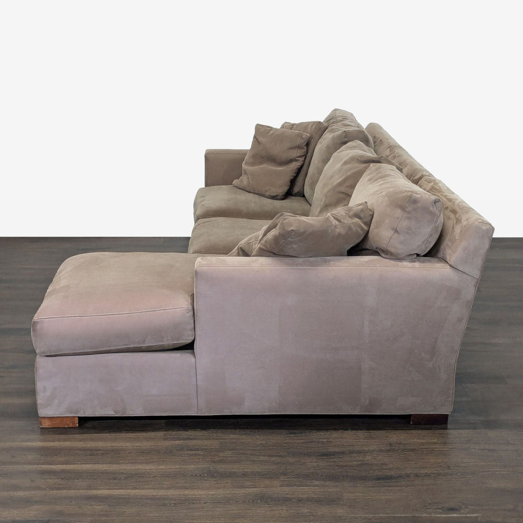 Crate & Barrel Axis Sectional Sofa with Chaise