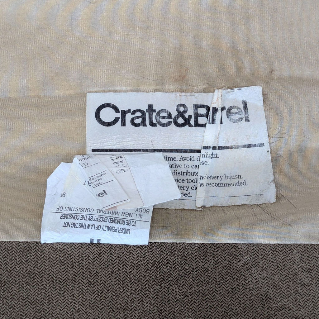 Crate & Barrel Axis Sectional Sofa with Chaise