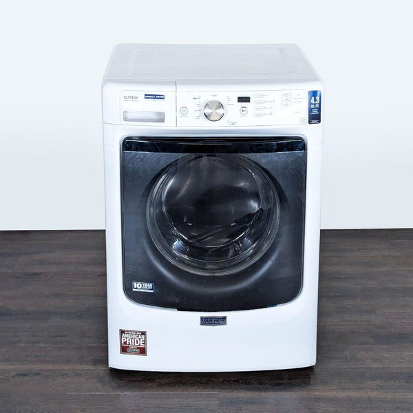 Maytag front load washer/dryer combo with stainless steel drum, 4.3 cu. ft. capacity, gently used, in great shape.