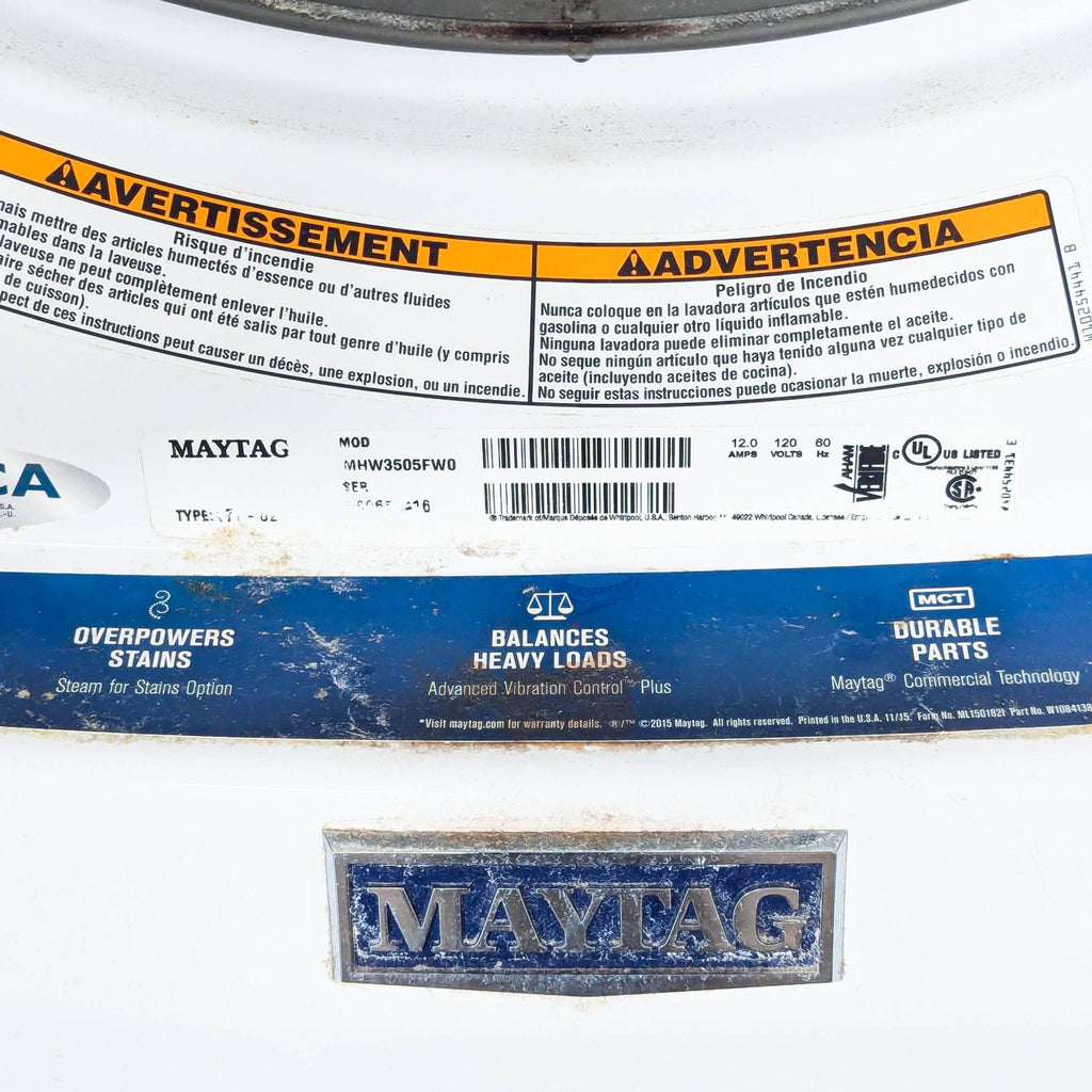 Maytag 4.3 cu. ft. Front Load Washer/Dryer Combo - White