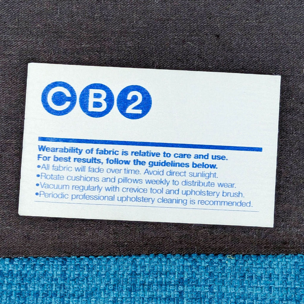 CB2 Avec Blue Modern Lounge Chair with Metal Legs