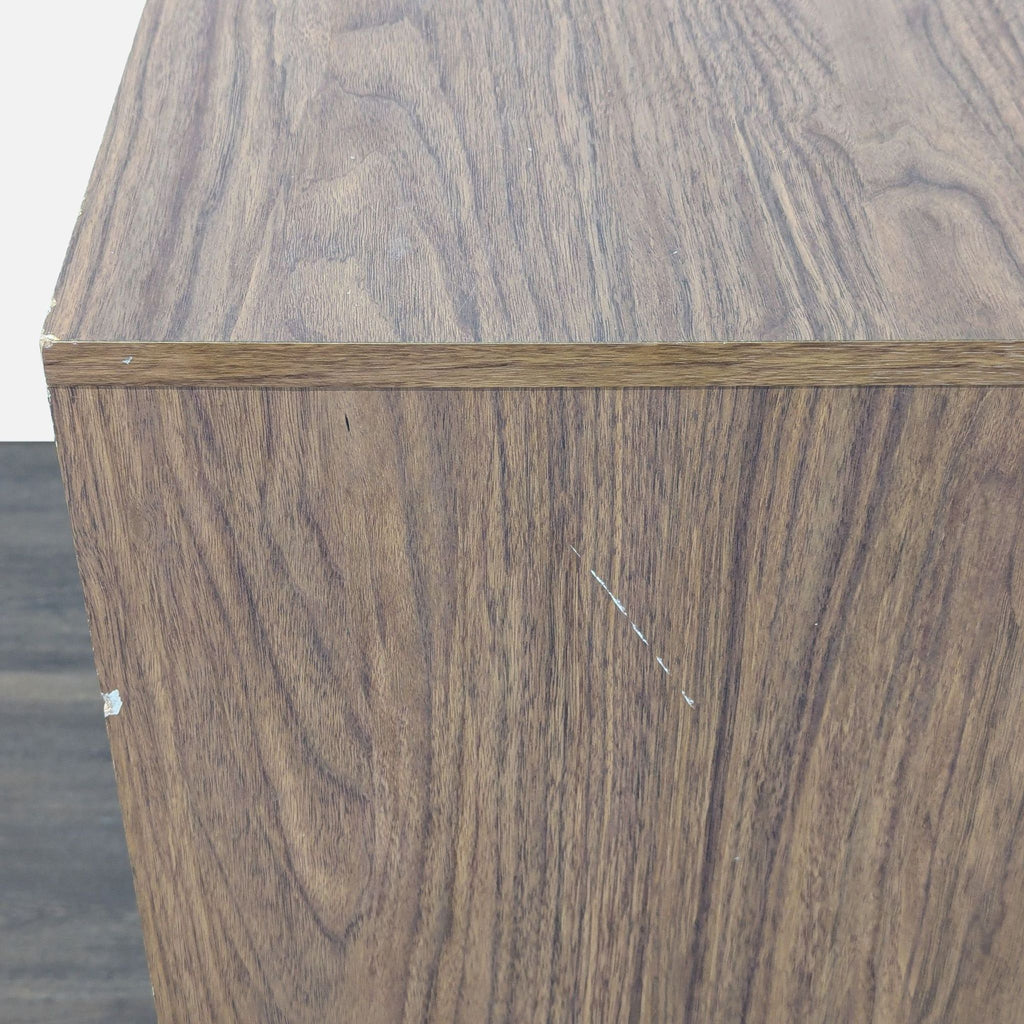 Baxton Studio Modern 3-Drawer Dresser with Walnut Finish and White Fronts