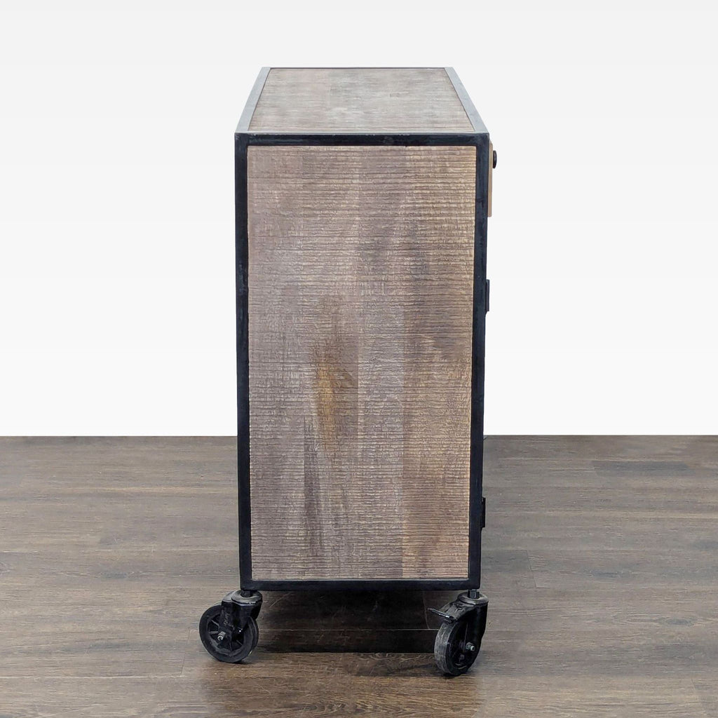Steve Silver Two Drawer Storage Cabinet on Casters