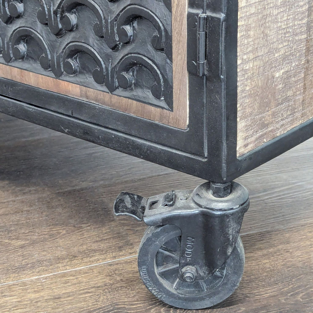 Steve Silver Two Drawer Storage Cabinet on Casters