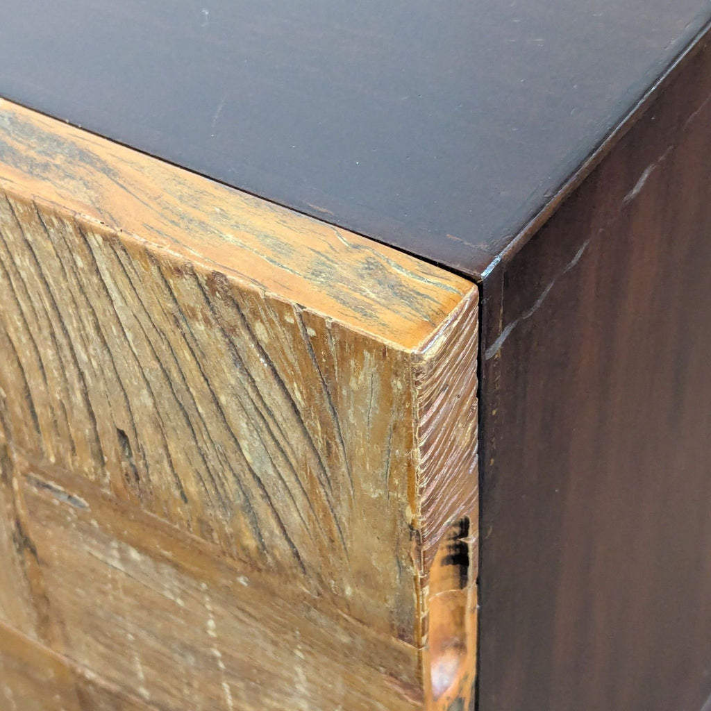 Two Drawer Wood Nightstand