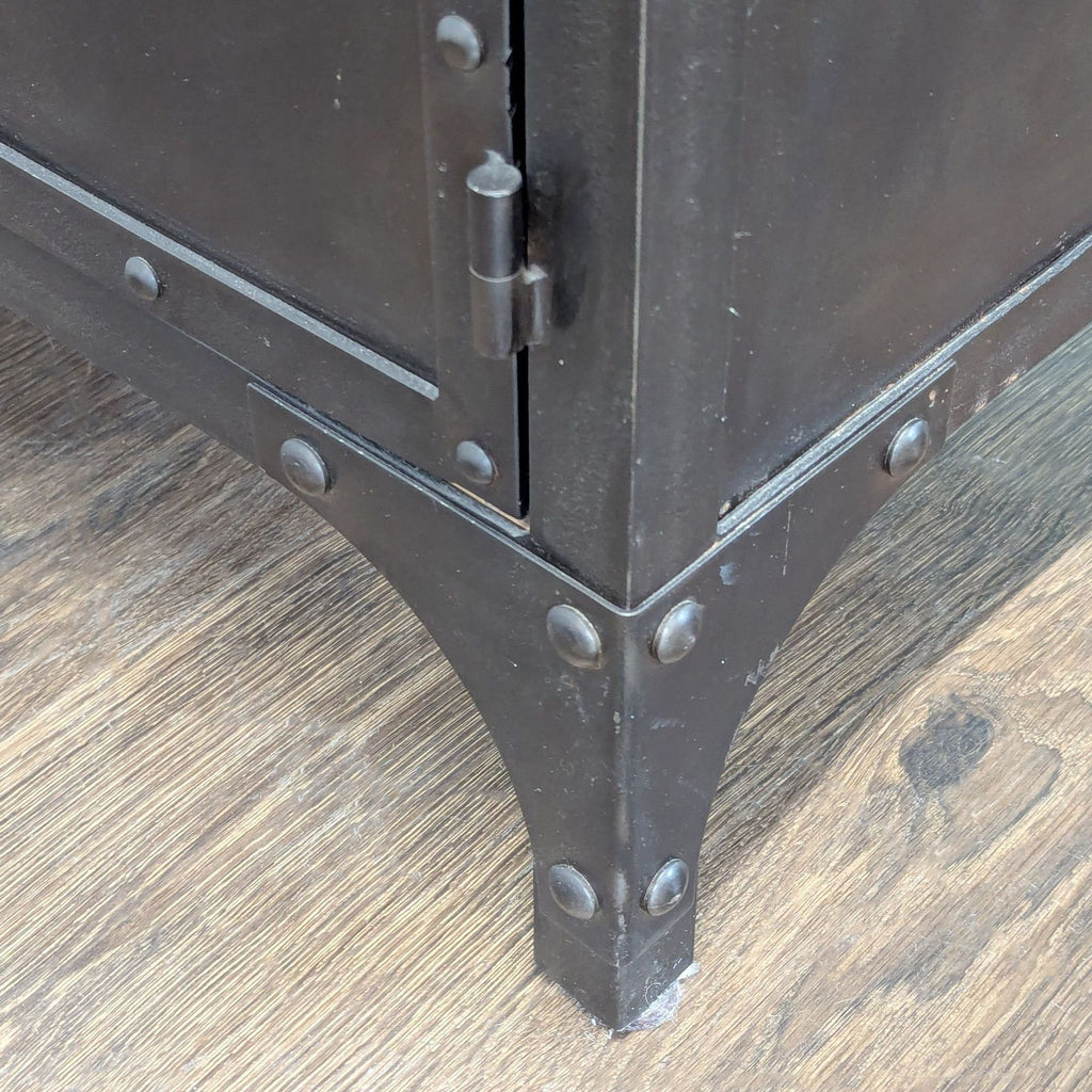 Industrial Wood and Metal Media Console