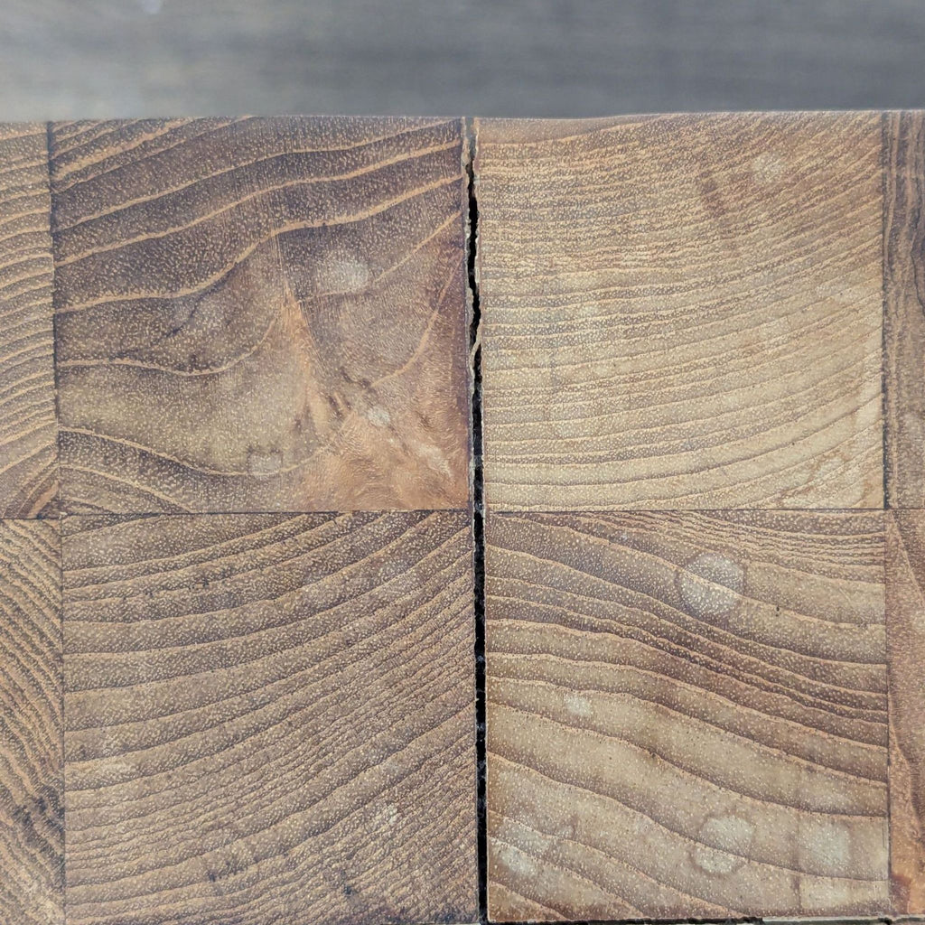 Wood Block Side Table