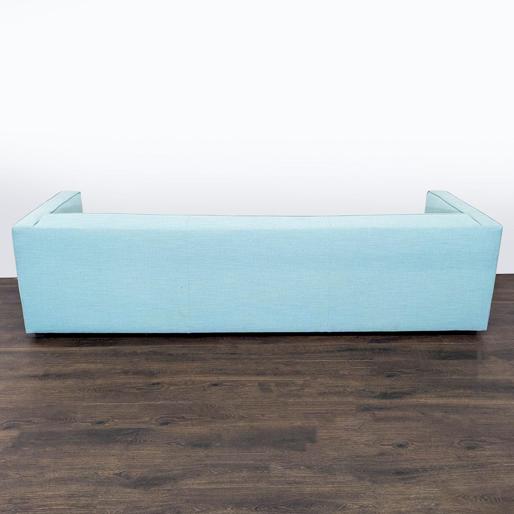 CB2 Club 101” Modern 3-Seat Light Blue Sofa