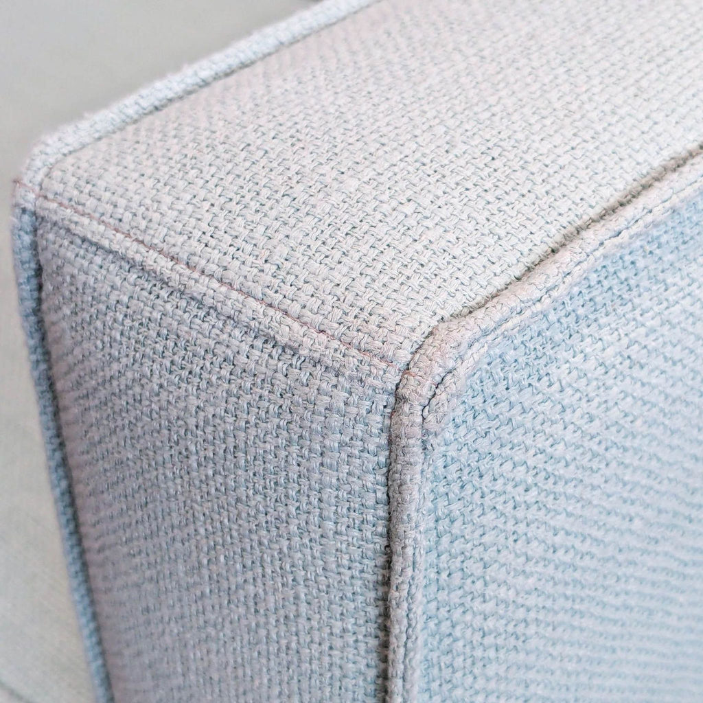 CB2 Club 101” Modern 3-Seat Light Blue Sofa