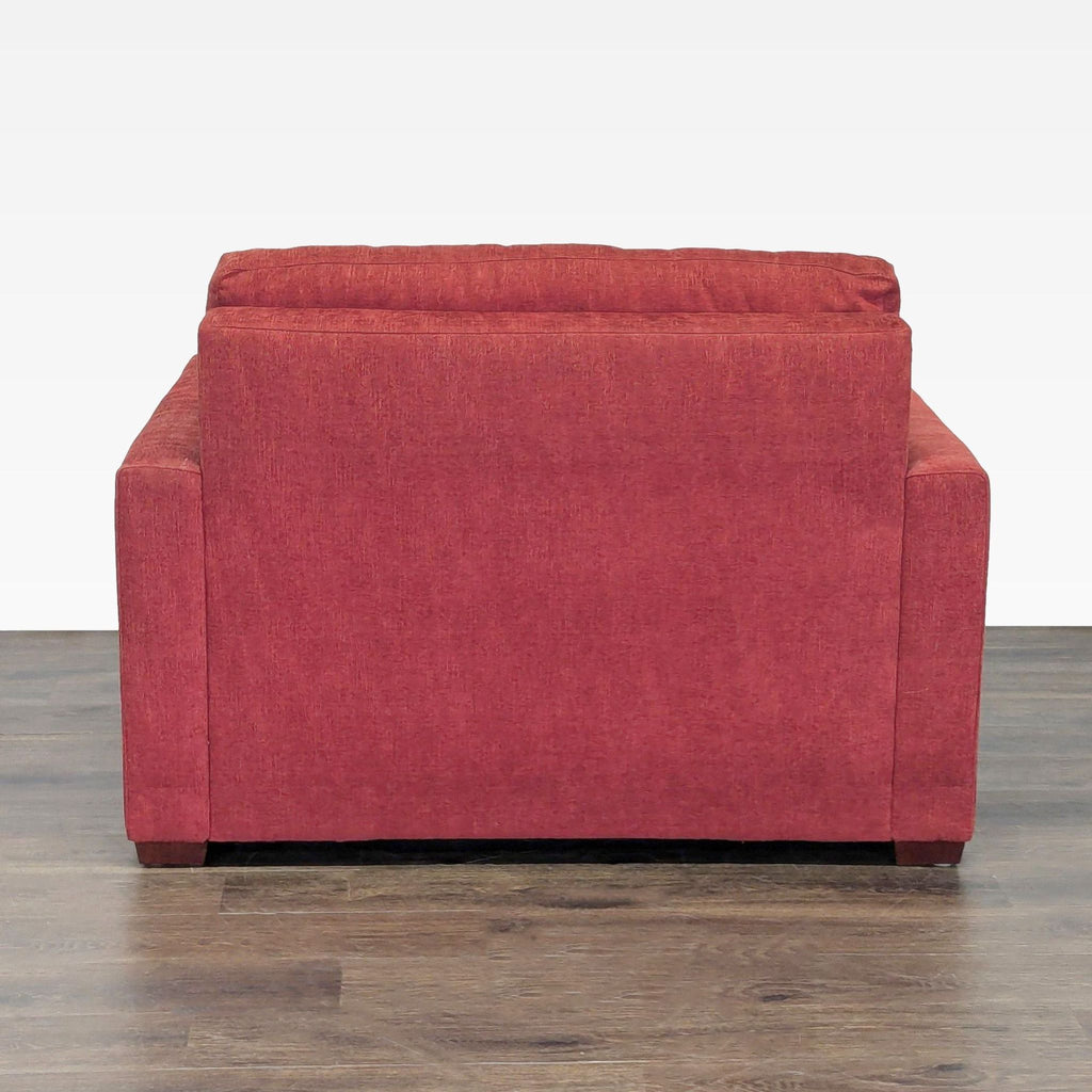 Crate & Barrel Allerton Red Sleeper Sofa with Twin Pull-Out Bed