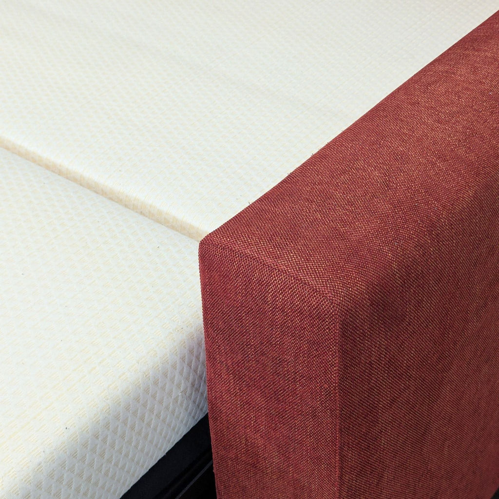 Crate & Barrel Allerton Red Sleeper Sofa with Twin Pull-Out Bed