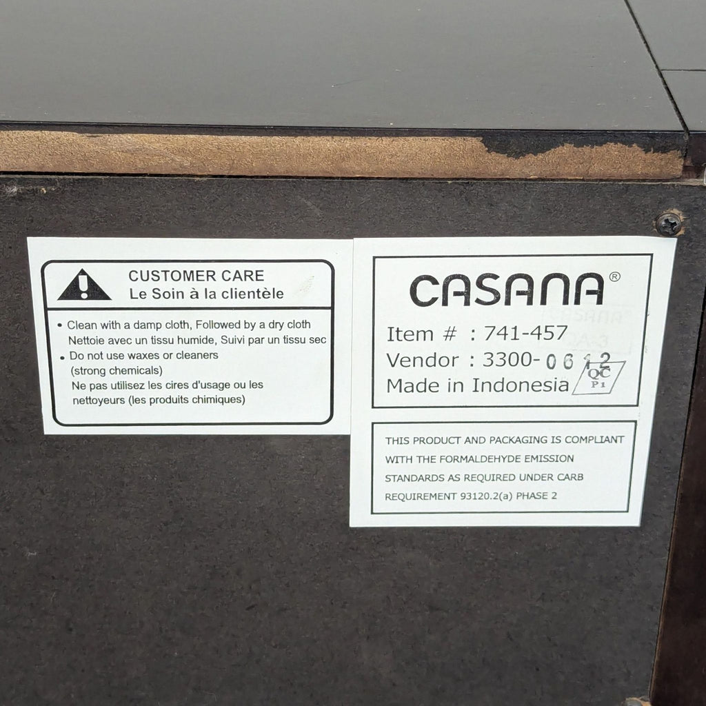 Casana 7-Drawer Dark Wood Dresser - Modern Storage Organizer - Accepted Offer (28.91% discount)