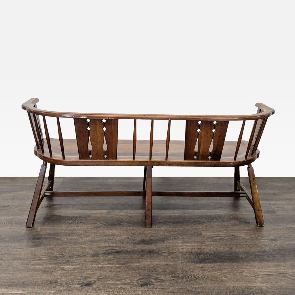 Rustic Wooden Dining Set with Table, 4 Chairs, Armchair, and Bench