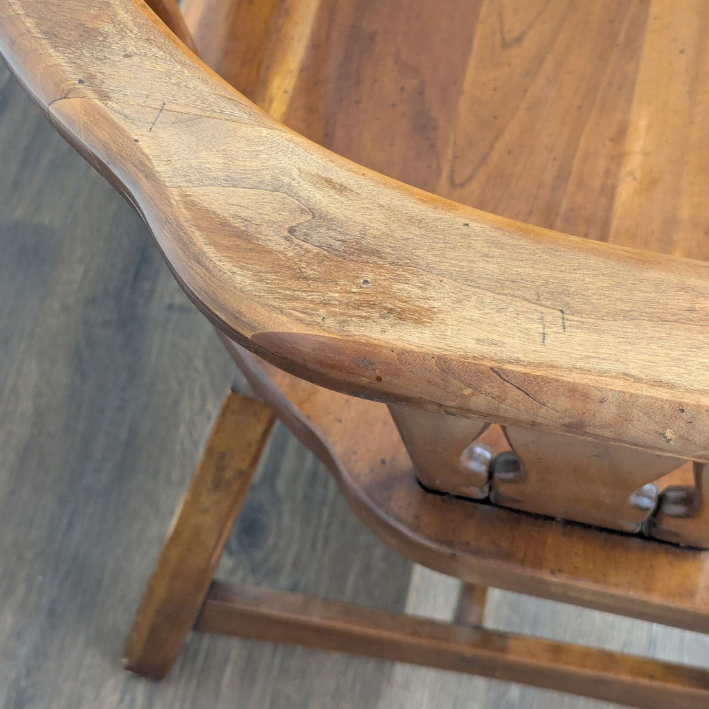 Rustic Wooden Dining Set with Table, 4 Chairs, Armchair, and Bench