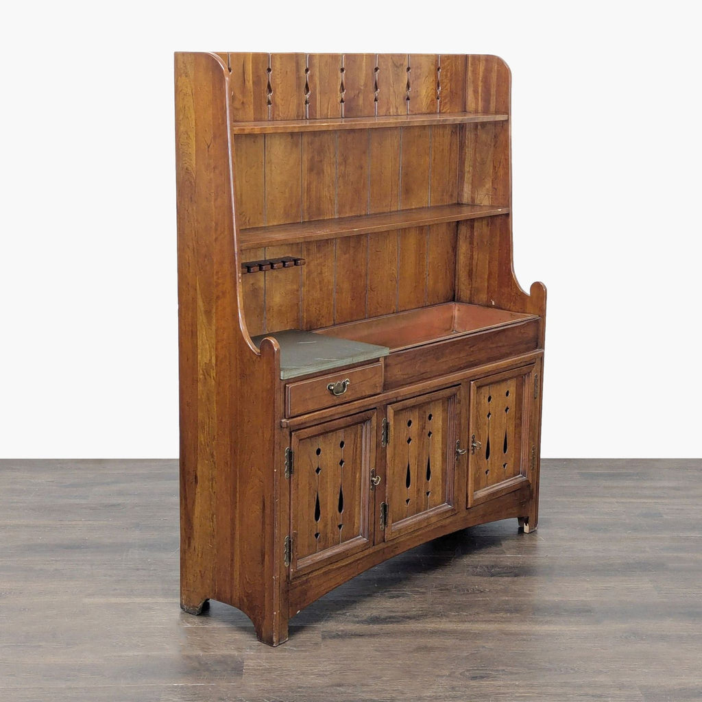 Vintage Link-Taylor Country Cherry Hutch