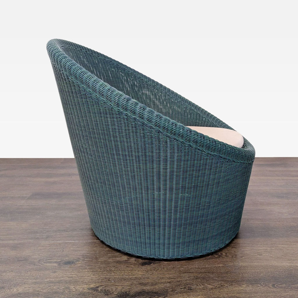 Crate and Barrel Calypso Woven Lounge Chairs Set of 2