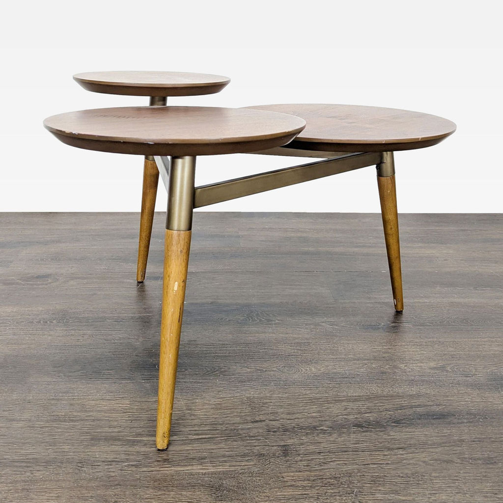 Pair of West Elm End Clover End Tables