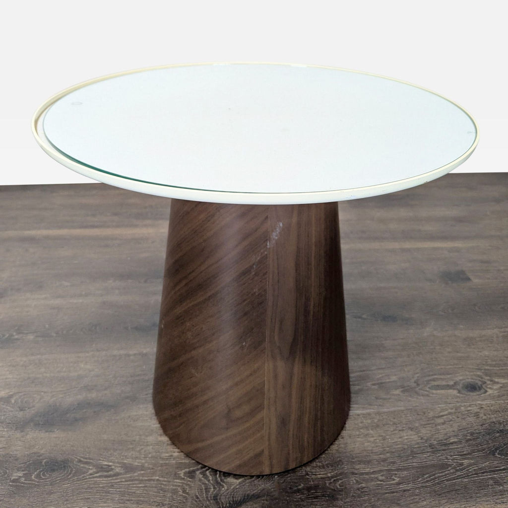 1. Modern West Elm end table with sleek lines, suitable for living room accents.