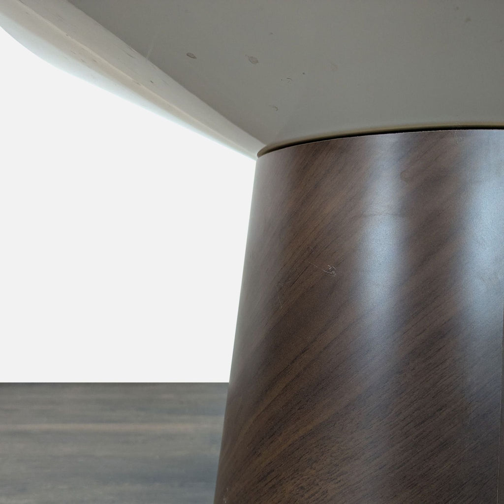 2. Contemporary wooden end table by West Elm, featuring minimalist design.