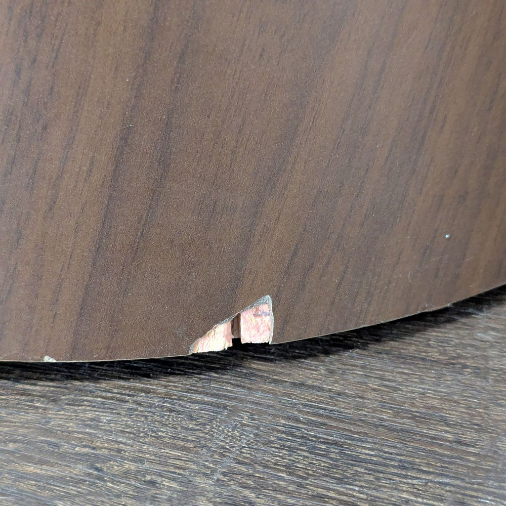 West Elm Glass Top Wood Pedestal End Table